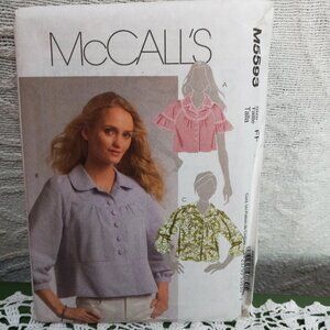McCall's Sewing Pattern M5593 NIP Uncut/Unused Sz 16, 18, 20, 22